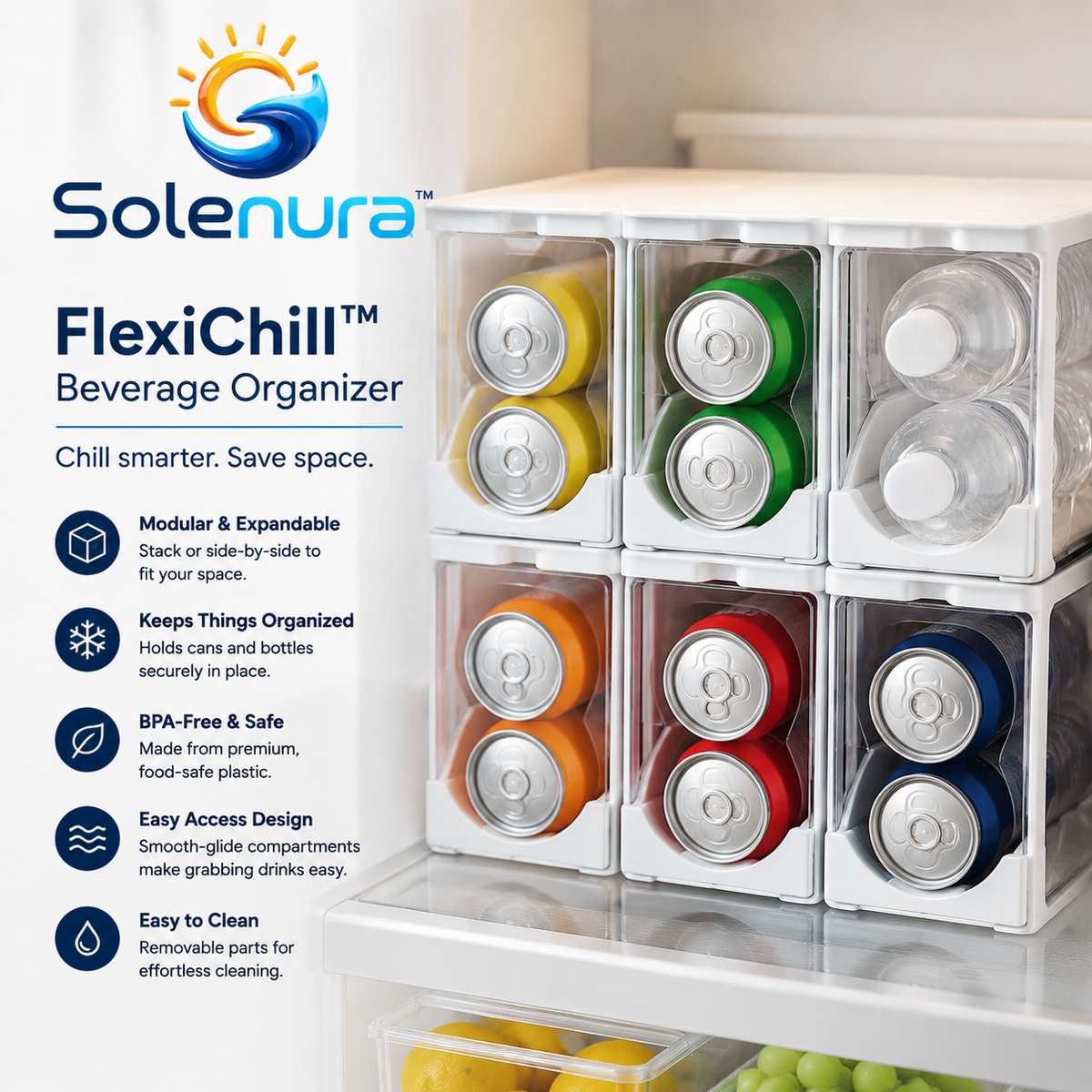 Solenura™ FlexiChill Beverage Organizer